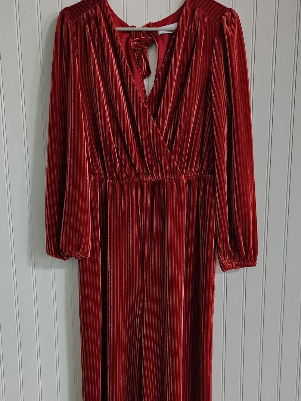 ALI & JAY Burnt Orange Velvet Dress Romper Velvet Sz Small Anthropologie